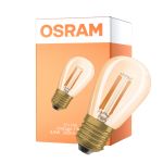 Osram Vintage 1906 LED E27 Edison Filament Goud 4.8W 360lm - 822 Zeer Warm Wit | Dimbaar - Vervangt 40W