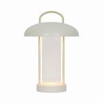 Nordlux Tafellamp Mirano Metaal en Glas Beige 3W 150lm - 830 Warm Wit | 3-Staps Dimbaar