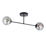 Emibig Plafondlamp Roma Staal Zwart | Geschikt voor 2x E14 - Max 10W