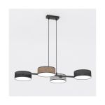 Emibig Hanglamp Drumz Staal Zwart | Geschikt voor 4x E14 - Max 10W