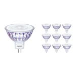 Voordeelpak 10x Philips Master LED Spot GU5.3 MR16 5.8W 345lm 36D - 922-927 Dim To Warm | Beste Kleurweergave - Dimbaar - Vervangt 35W
