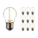 Voordeelpak 10x Noxion Lucent LED E27 Kogel Filament Helder 1.4W 136LM - 827 Zeer Warm Wit | Vervangt 15W