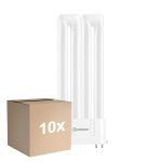Voordeelpak 10x Ledvance DULUX-F LED 12W - 840 Koel Wit | 4-Pin - Vervangt 24W