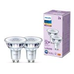 Voordeelpak 2x Philips LED Spot GU10 PAR16 5W 355lm 36D - 827 Zeer Warm Wit