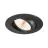 SLV New Tria 68 Spot Aluminium Zwart Rond 8.3W 705lm 38D - 927 Zeer Warm Wit | Zaagmaat 68mm -  Beste Kleurweergave - Dimbaar 