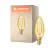 Ledvance Vintage 1906 LED E14 Kaars Goud 2.5W 220lm - 824 Zeer Warm Wit | Vervangt 25W
