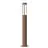 Nordlux Helix Sokkel Lamp Cortenstaal Bruin | 150mm - IP44 - Geschikt voor GU10