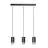 Emibig Hanglamp Fumiko Staal Zwart | Geschikt voor 3x GU10 - Max 10W