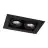 Noxion Inbouw Spot Zonder frame Pro 2x MR16 Kantelbaar Zwart | Zaagmaat 181x97mm - GU10 Fitting