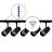 Bright Choice Complete Set 1-Fase Rail 2 Meter Zwart | incl. 5x Spot + GU10 2700K 3W Dimbaar + Eindkap, Voedingsconnector en I-Verbindingsstuk