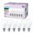 Voordeelpak 6x Philips Lamp LED E27 Peer Mat 7W 806lm - 827 Zeer Warm Wit