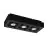 Eglo Plafond Spot Mendoza Staal Zwart 14.1W 1035lm - 830 Warm Wit | Dimbaar - Geschikt voor GU10