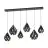 Eglo Hanglamp Carlton 1 Staal Zwart Koper | IP20 - Geschikt voor 6x E27 