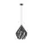 Eglo Hanglamp Carlton 1 Staal Zwart Zilver | IP20 - Geschikt voor 1x E27 