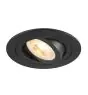 SLV New Tria 75 Spot Aluminium Zwart Rond | Zaagmaat 75mm - Geschikt voor 1x GU10 