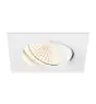 SLV New Tria 68 Spot Aluminium Wit Vierkant 8.3W 705lm 60D - 927 Zeer Warm Wit | Zaagmaat 68mm - Beste Kleurweergave - Dimbaar 