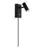 Nordlux LED Wandlamp Omar Zwart 3.2W 320lm 41D - 827 Zeer Warm Wit | Dimbaar - Kantelbaar