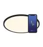 Nordlux Oja Smart 29 Plafondlamp Metaal Zwart 15W 1600lm - 827-865 Afstembaar Wit | 294mm - Wifi en Blauwtooth Dimbaar