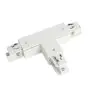 3 Fase T-connector V Aarde Links - Wit