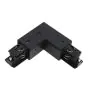 3 Fase Hoek Connector 90d V Aarde Intern - Zwart
