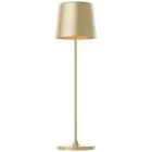 Brilliant Tafellamp Kaami Metaal Kunststof Goud 2W 310lm - 830 Warm Wit | 100mm - IP44 - Buitenverlichting - Dimbaar 