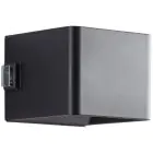 Brilliant Iseo Wandlamp Kunststof Zwart 4W 300lm - 830 Warm Wit | IP44 - Buitenverlichting - Bewegings- en Lichtsensor - USB Oplaadbaar