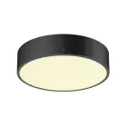 SLV Medo Pro 30 Wand en Plafondlamp Aluminium Zwart Rond 10W 1250lm - 930-940 CCT | IP50 - Beste Kleurweergave - Dimbaar 