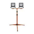 Ledvance LED Floodlight Bouwlamp Driepoot Donker Grijs 2X50W 9000lm 120D - 840 Koel Wit | IP65 - Symmetrisch