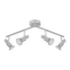 Ledvance LED Spot GU10 Aluminium 4x 3W - 827 Zeer Warm Wit 