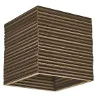 Ledvance Decor Wand en Plafondlamp Vierkant Bruin | Geschikt voor 1x E27