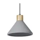 Ledvance Decor Beton/Staal/Hout Pendelarmatuur 220 Donker Grijs | Geschikt voor E27