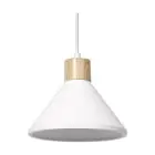 Ledvance Decor Gips/Staal/Hout Pendelarmatuur Wit | Geschikt voor E27