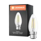 Ledvance Classic Performance LED Lamp B22d Kaars Filament Helder 4W 470lm - 827 Zeer Warm Wit | Vervangt 40W