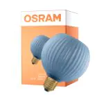 Osram Decor LED Lamp Blauw Glas LED E27 Globe Mat 3.5W 300lm - 827 Zeer Warm Wit | Vervangt 25W