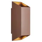Nordlux Nico Wandlamp Aluminium Roestig Up & Down | IP54 - Geschikt voor 2x GU10