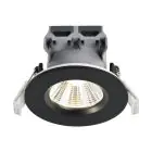 Voordeelpak 3x Nordlux Downlight Fremont Metaal Zwart 4.5W 345lm 36D - 827 Zeer Warm Wit | 85mm - IP65 - Dimbaar