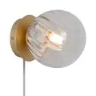 Nordlux Chisell Wandlamp Metaal en Glas Messing | Geschikt voor E14