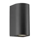 Nordlux Canto Wandlamp Aluminium Zwart Up & Down | Geschikt voor 2x GU10