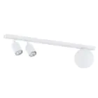 Emibig Plafondlamp Baster Staal Wit | Geschikt voor 2x GU10 - Max 8W, 1x E14 - Max 10W