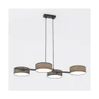 Emibig Hanglamp Drumz Staal Bruin | Geschikt voor 4x E14 - Max 10W
