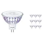 Voordeelpak 10x Philips Master Value LED Spot GU5.3 MR16 7.5W 660lm 60D - 940 Koel Wit | Beste Kleurweergave - Dimbaar - Vervangt 50W