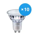 Voordeelpak 10x Philips MASTER Value LED Spot GU10 PAR16 3.7W 285lm 60D - 940 Koel Wit | Beste Kleurweergave - Dimbaar - Vervangt 35W