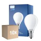 Voordeelpak 10x Philips Master Value LED Lustre E14 Kogel Mat 3.4W 470lm - 927 Zeer Warm Wit | Beste Kleurweergave - Dimbaar - Vervangt 40W