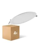 Voordeelpak 4x Ledvance LED Downlight Slim Rond DN210 18W 1530lm 120D - 840 Koel Wit | 225mm
