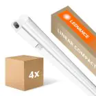 Voordeelpak 4x Ledvance LED Montagebalk Linear Compact Schakelaar 8W 800lm - 840 Koel Wit | 60cm