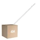 Voordeelpak 4x Ledvance LED Waterdichte Montagebalk Vochtbestendig Eco Slim 36W 4320lm - 840 Koel Wit | 120cm