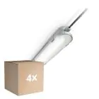 Voordeelpak 4x Philips LED Waterdichte Montagebalk CoreLine WT120C G2 42.9W 6000lm - 840 Koel Wit | 150cm 