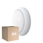 Voordeelpak 4x Noxion LED Bulkhead Pro V2 12/16/20W 2400lm - 830-840-865 CCT | 325mm - IP65 + Ring Wit