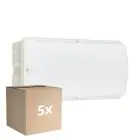 Voordeelpak 5x Philips LED Beveiliging Ledinaire WL055V Wit 6W 600lm - 830 Warm Wit | 374x150mm - IP65 - Bewegingssensor
