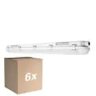 Voordeelpak 6x Ledvance LED Waterdichte Montagebalk Vochtbestendig 32W 4400lm - 865 Daglicht | 120cm 